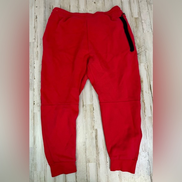 Nike Tech Fleece Jogger Pants Bright Red Men's XXL - Picture 9 of 11